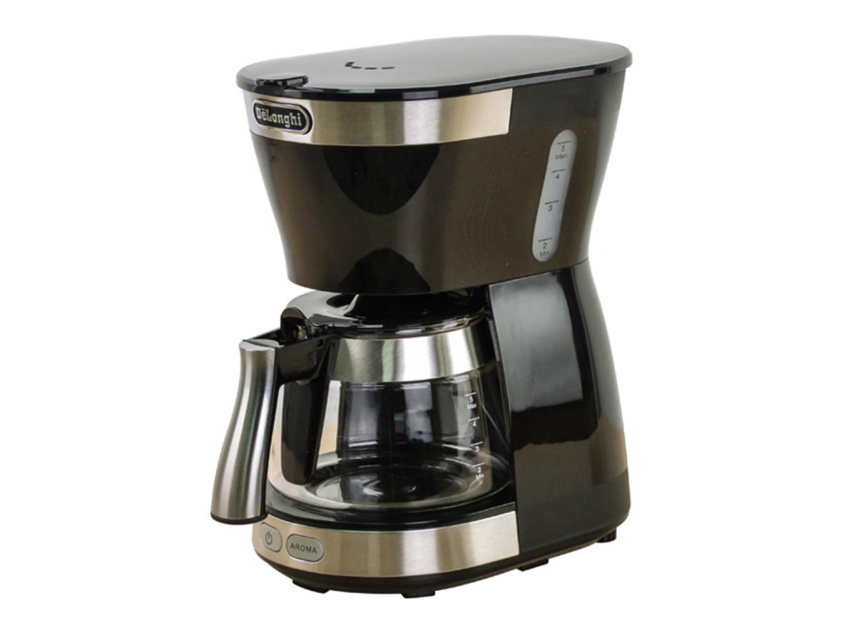 Máy pha cafe Delonghi ICM12011.BK gọn đẹp, phù hợp không gian bếp và văn phòng nhỏ.