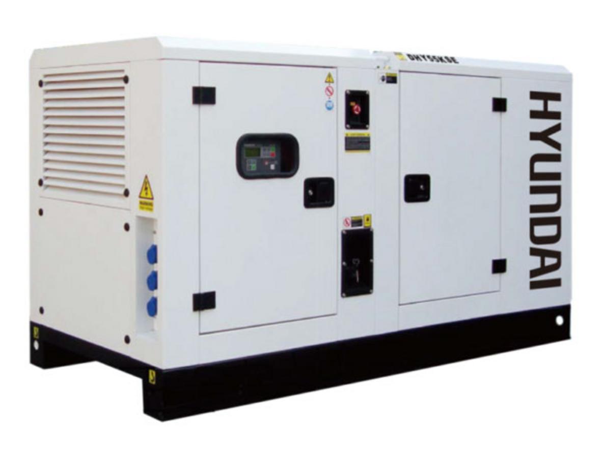 Máy phát điện Hyundai DHY55KSE 50KVA/40KW 3 pha chạy dầu, giải pháp dự phòng điện ổn định cho nhà xưởng và tòa nhà.