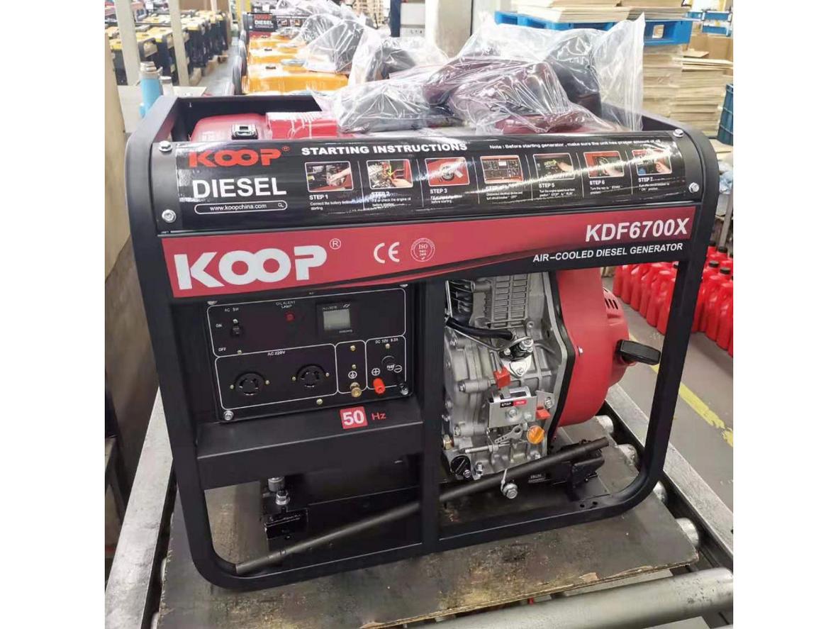Động cơ Koop KD186FA và khung open frame giúp KDF6700X chạy bền, ổn định, dễ bố trí.