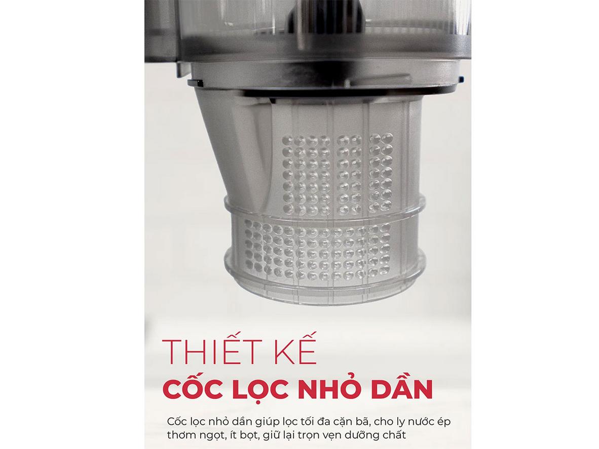 Miệng ép rộng 110mm cho thao tác nhanh gọn