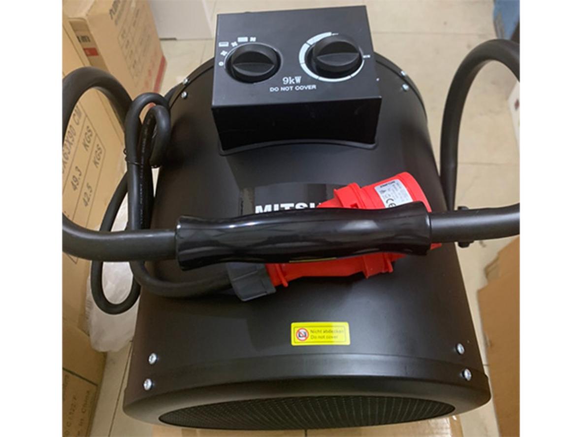 Vỏ thép sơn tĩnh điện và thanh điện trở inox giúp tăng độ bền, an toàn.
