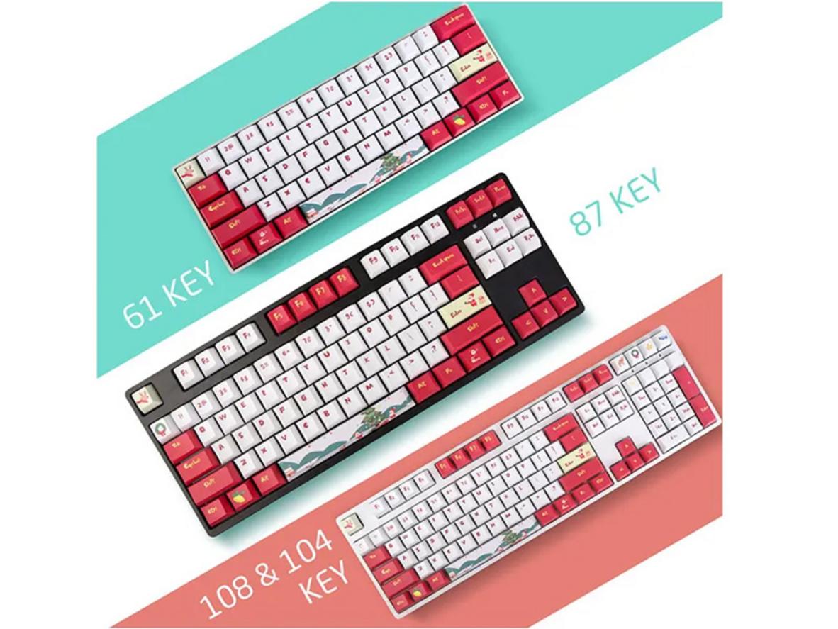 Bộ 123 nút phù hợp nhiều layout phổ biến từ 61 đến 108 phím.