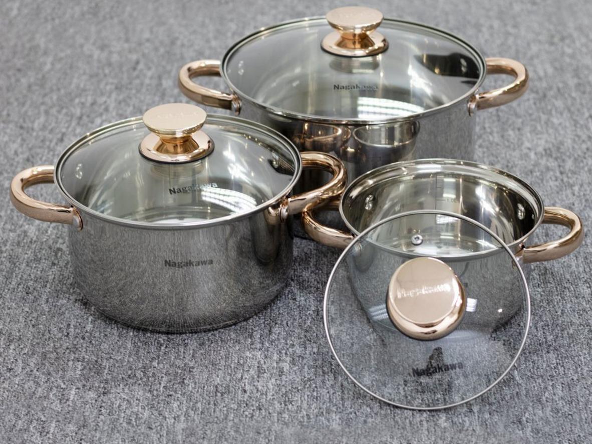 Inox 201 sáng bóng giúp nồi dễ lau chùi và giữ vẻ mới lâu hơn.