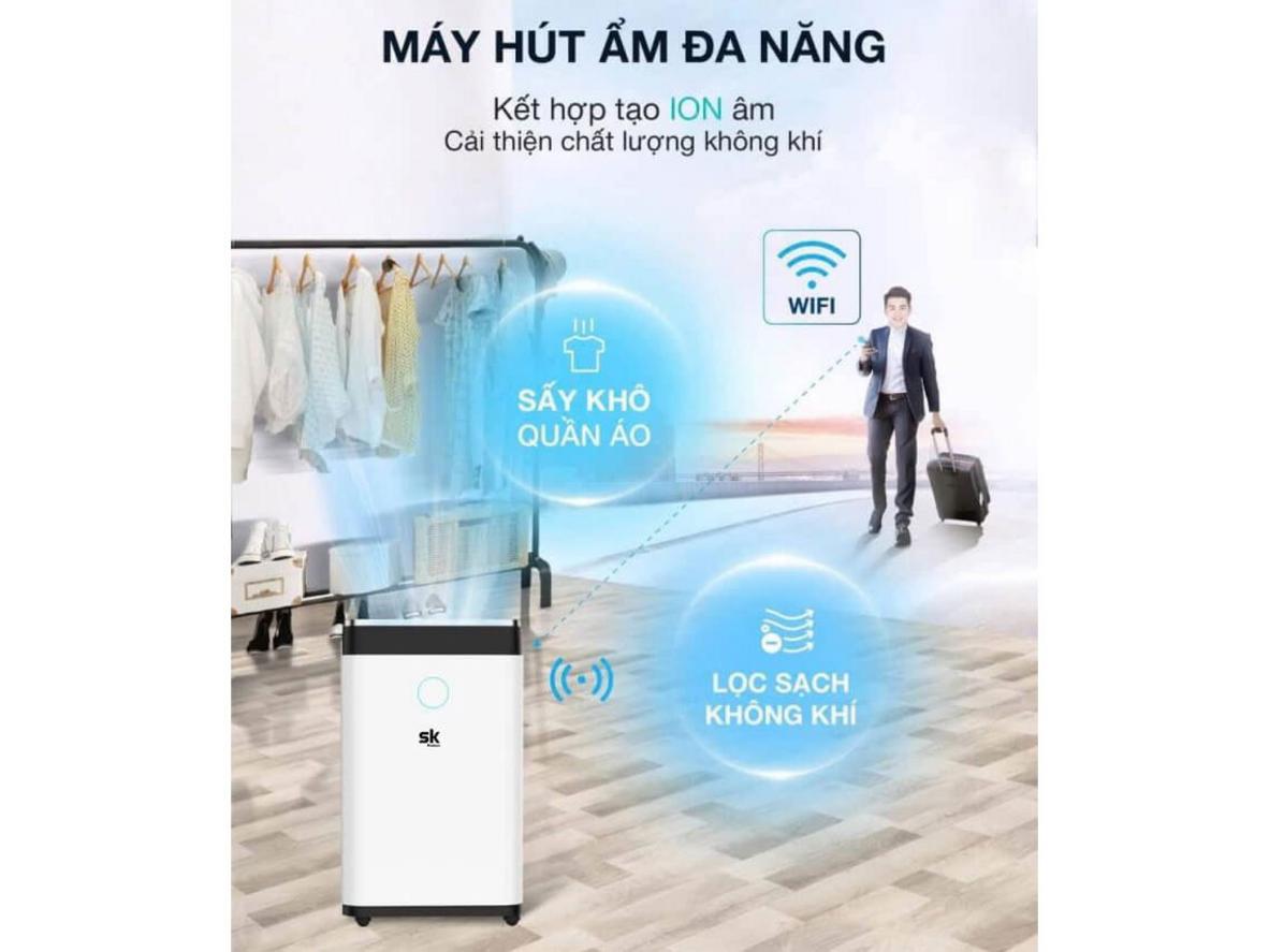 NV-350Apollo phù hợp phòng 40–55m², kiểm soát ẩm hiệu quả cho không gian gia đình.