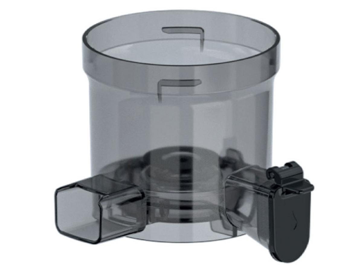 Ống tiếp nguyên liệu 130mm giúp ép nguyên trái nhanh hơn.