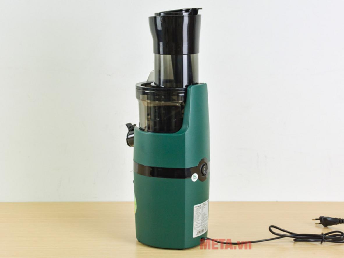 Ống nạp lớn giúp sơ chế nhanh hơn.