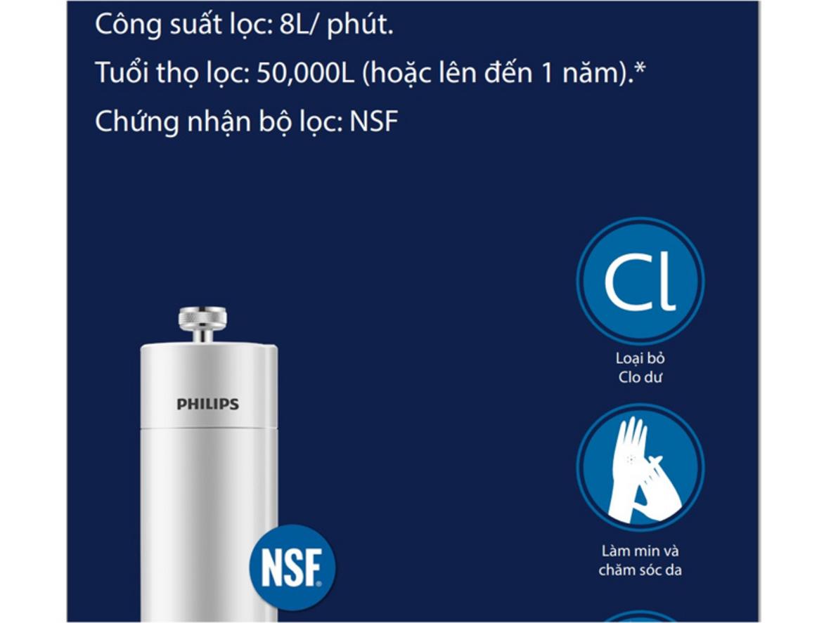 Công nghệ KDF đạt NSF là điểm mạnh cốt lõi của Philips AWP1775.