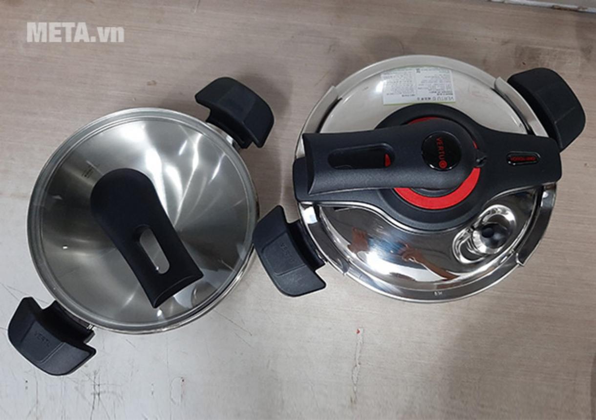 Đáy từ giúp nồi tương thích nhiều loại bếp trong gia đình.