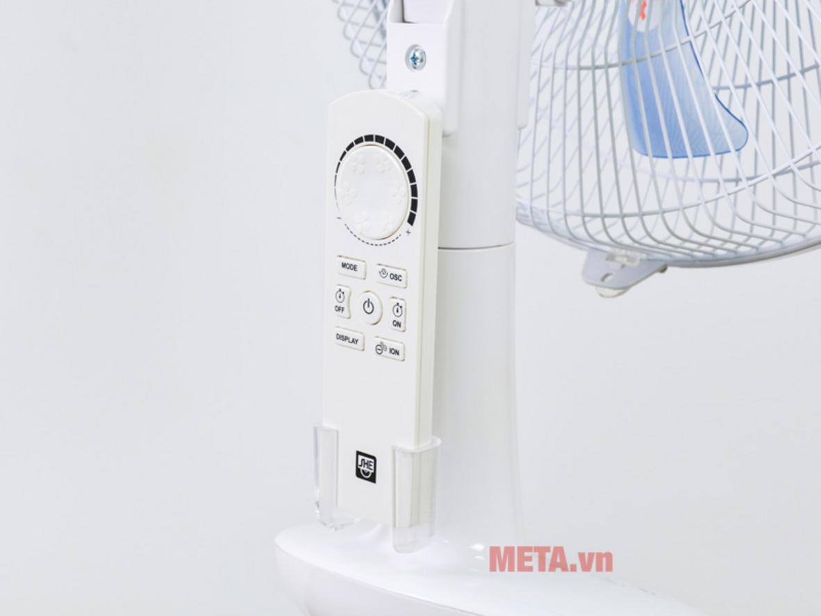 Tổng quan Quạt đứng 7 cánh, 24 cấp độ gió, tạo ion khử mùi SHE35ST1901SSF