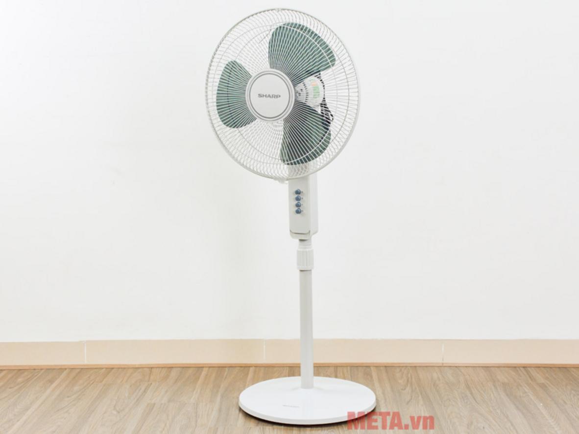 Động cơ bạc thau quấn dây đồng giúp quạt chạy ổn định, bền bỉ.