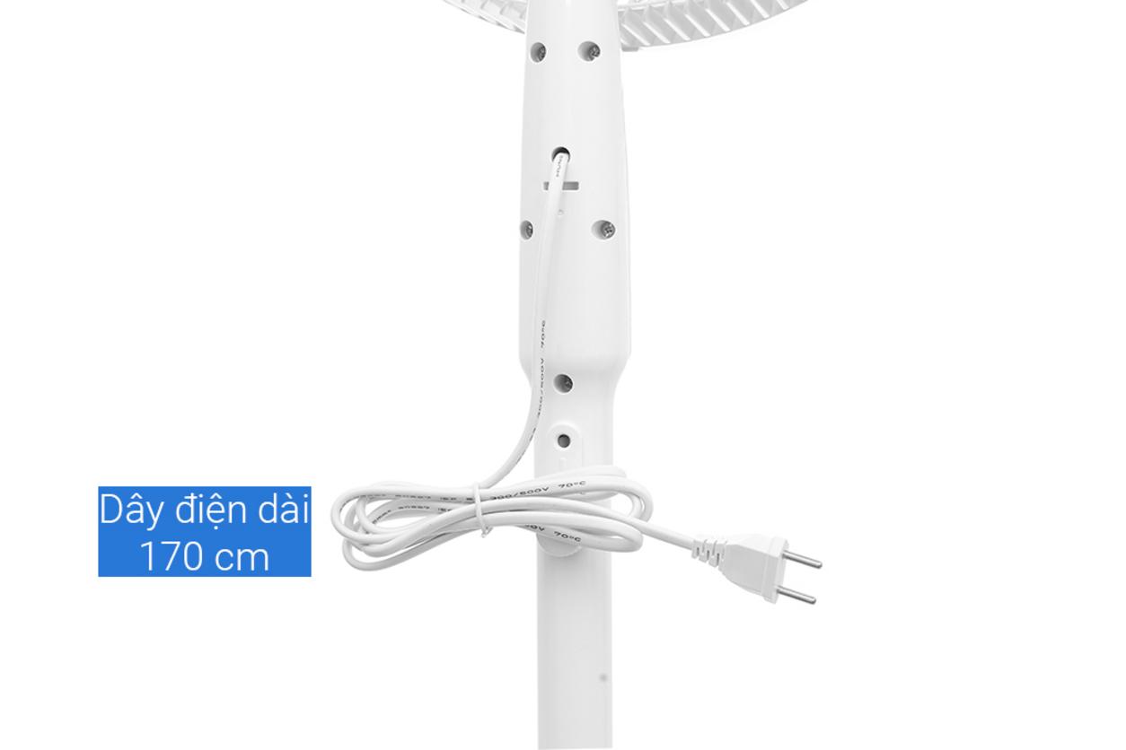 Công suất 80W và 6 cánh quạt 40cm giúp làm mát mạnh, đều hơn.