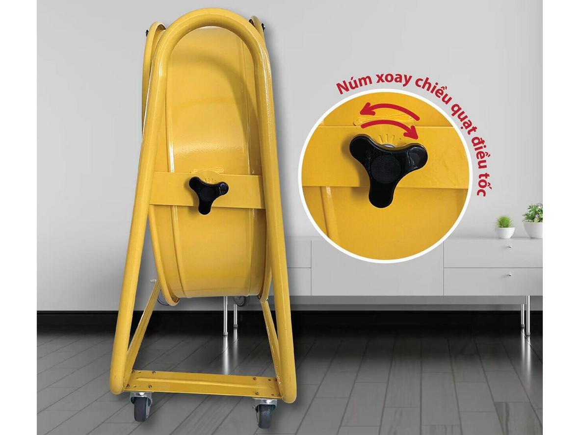 Sải cánh 600mm tạo lưu lượng gió lớn, phù hợp khu vực rộng.
