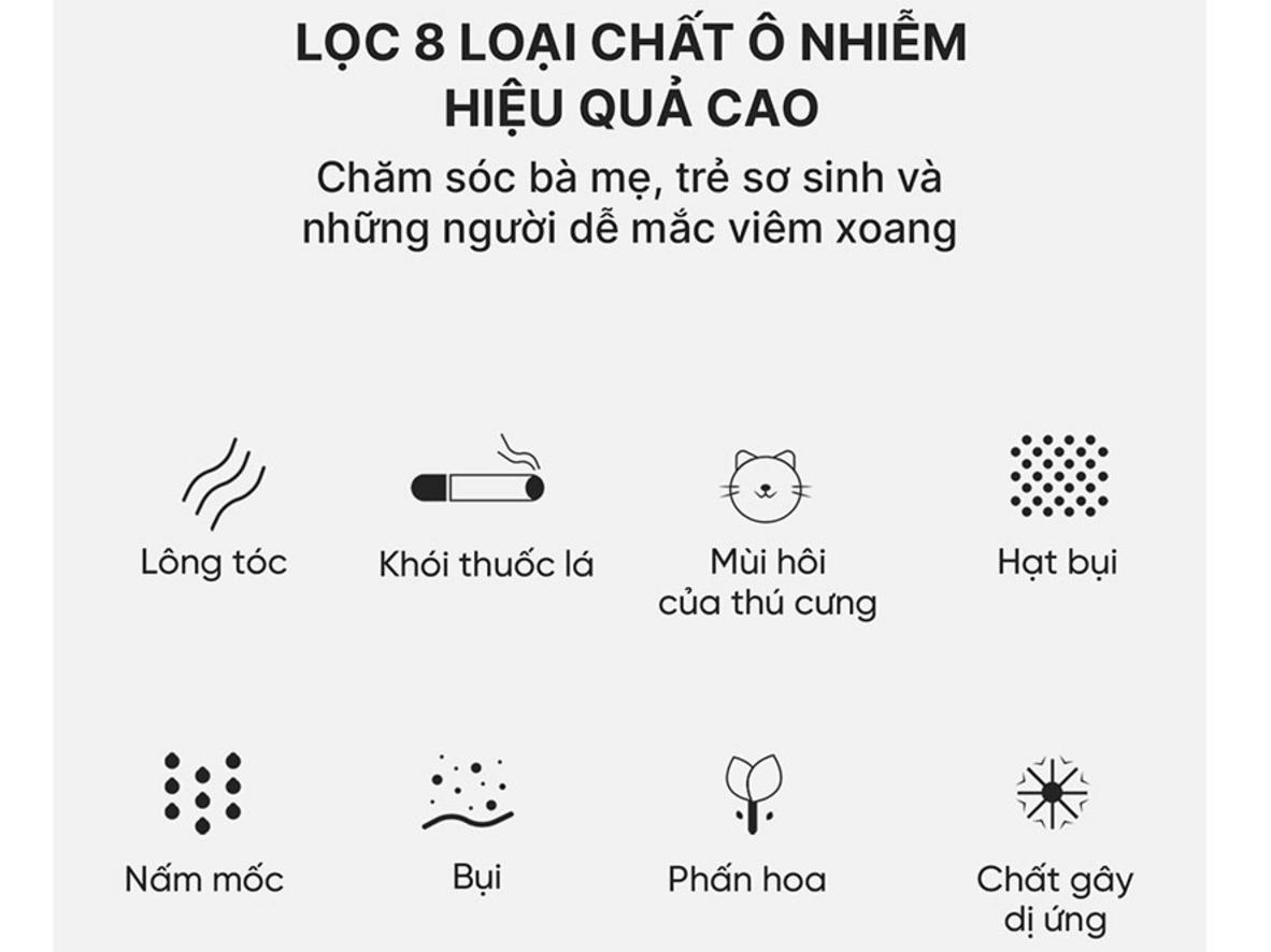 Làm mát đều với lưu lượng gió 733 lít/giây