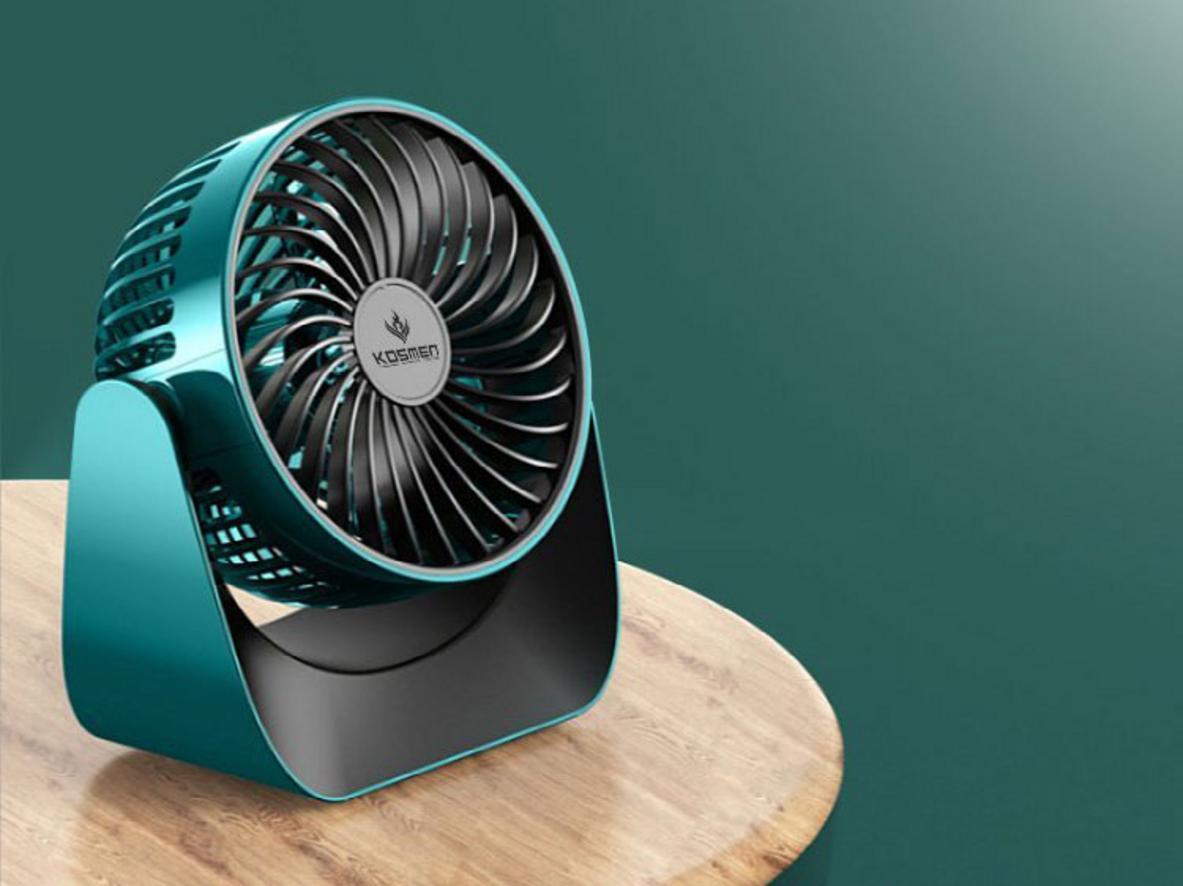 Khả năng xoay 360 độ và 3 mức gió giúp KM-F118 linh hoạt hơn khi đặt bàn.