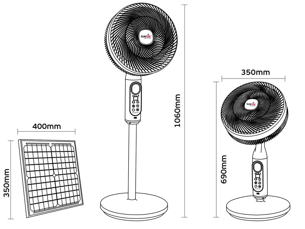 Suntek SF-F8 có thể sạc bằng năng lượng mặt trời hoặc điện lưới.