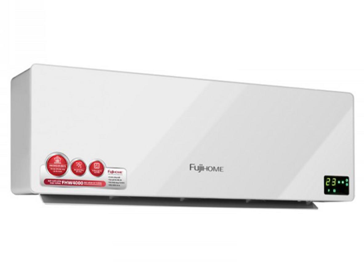 Fujihome FHW4000 nổi bật với PTC Ceramic, remote và hẹn giờ tiện dụng.