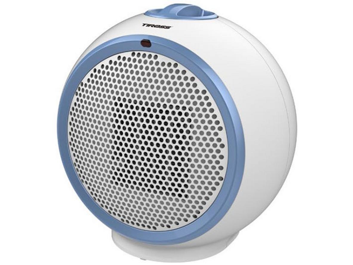 Quạt sưởi gốm mini Tiross TS9295 nhỏ gọn, phù hợp sưởi cục bộ cho không gian hẹp.