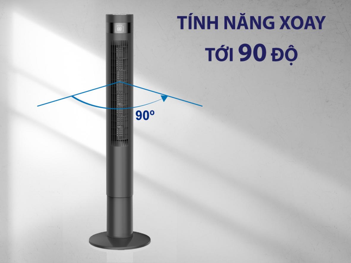 Màn hình LED hỗ trợ theo dõi nhiệt độ phòng trực quan.