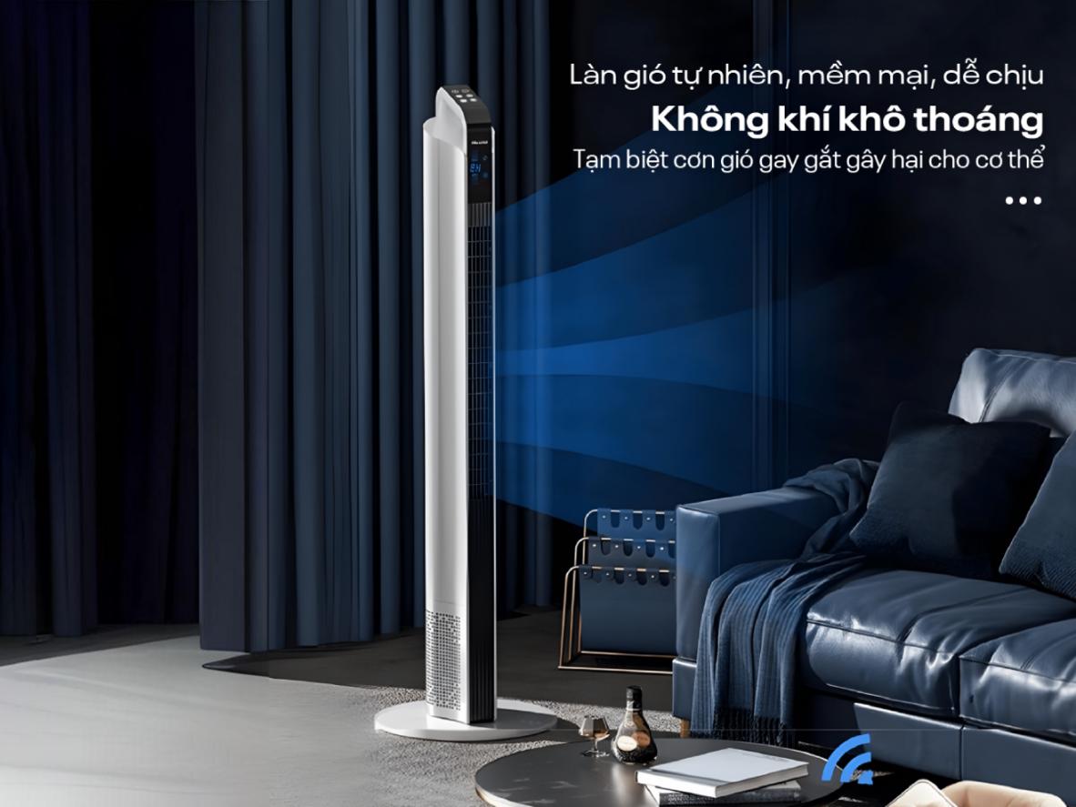 48W và 3 mức gió mang lại khả năng làm mát linh hoạt cho nhiều không gian.