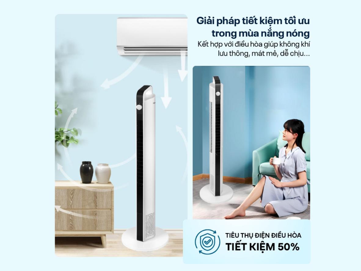 Công suất 48W cho khả năng làm mát ổn định.