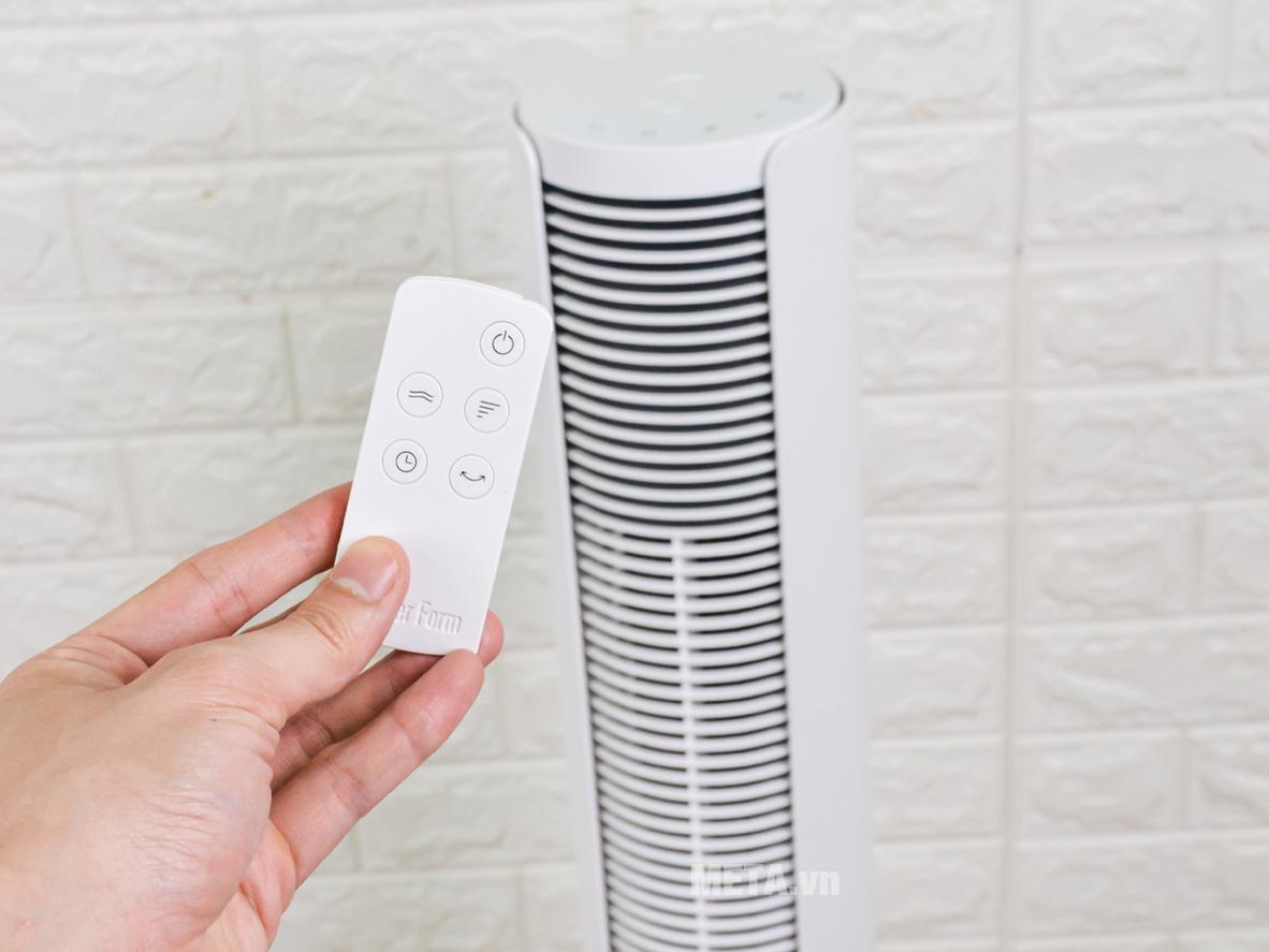 Thiết kế tháp cao 110 cm giúp quạt gọn đẹp và tiết kiệm diện tích.