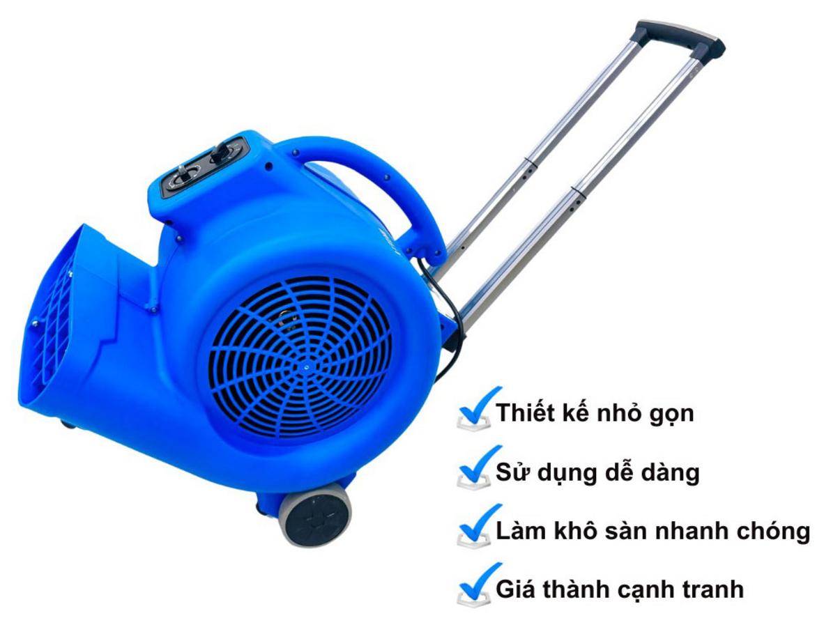 HiClean HC900 giúp làm khô sàn và thảm nhanh trong môi trường dịch vụ.