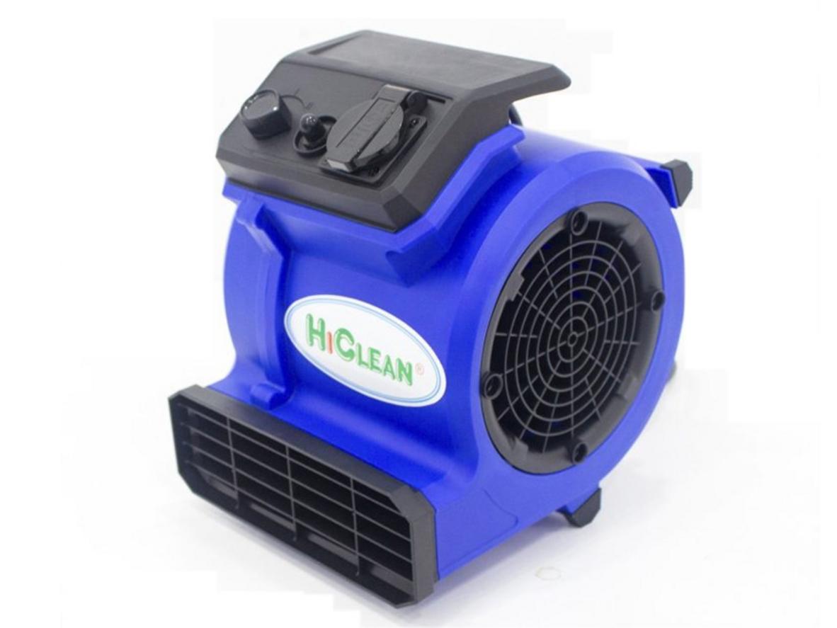 Quạt thổi thảm mini HiClean HC538 gọn nhẹ, phù hợp làm khô nhanh sàn và thảm trong không gian nhỏ.
