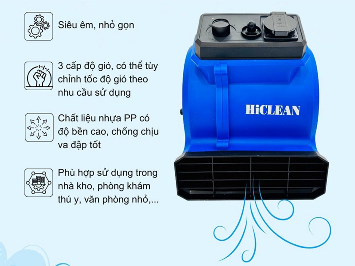 Ba cấp độ gió giúp HC538 linh hoạt theo mức ẩm và nhu cầu sử dụng.