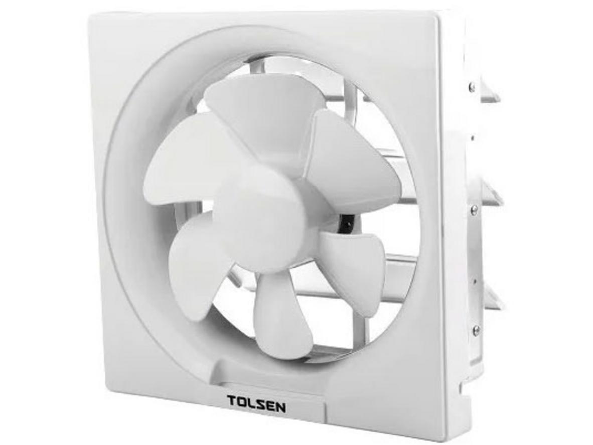 Quạt thông gió 38W Tolsen 79601 phù hợp lắp gắn tường cho nhà vệ sinh, phòng tắm và bếp nhỏ.