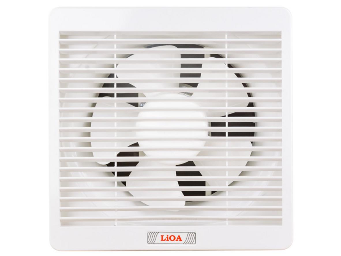 Quạt thông gió gắn tường LiOA EVF20B2 gọn, mạnh, phù hợp nhà vệ sinh và nhà bếp.
