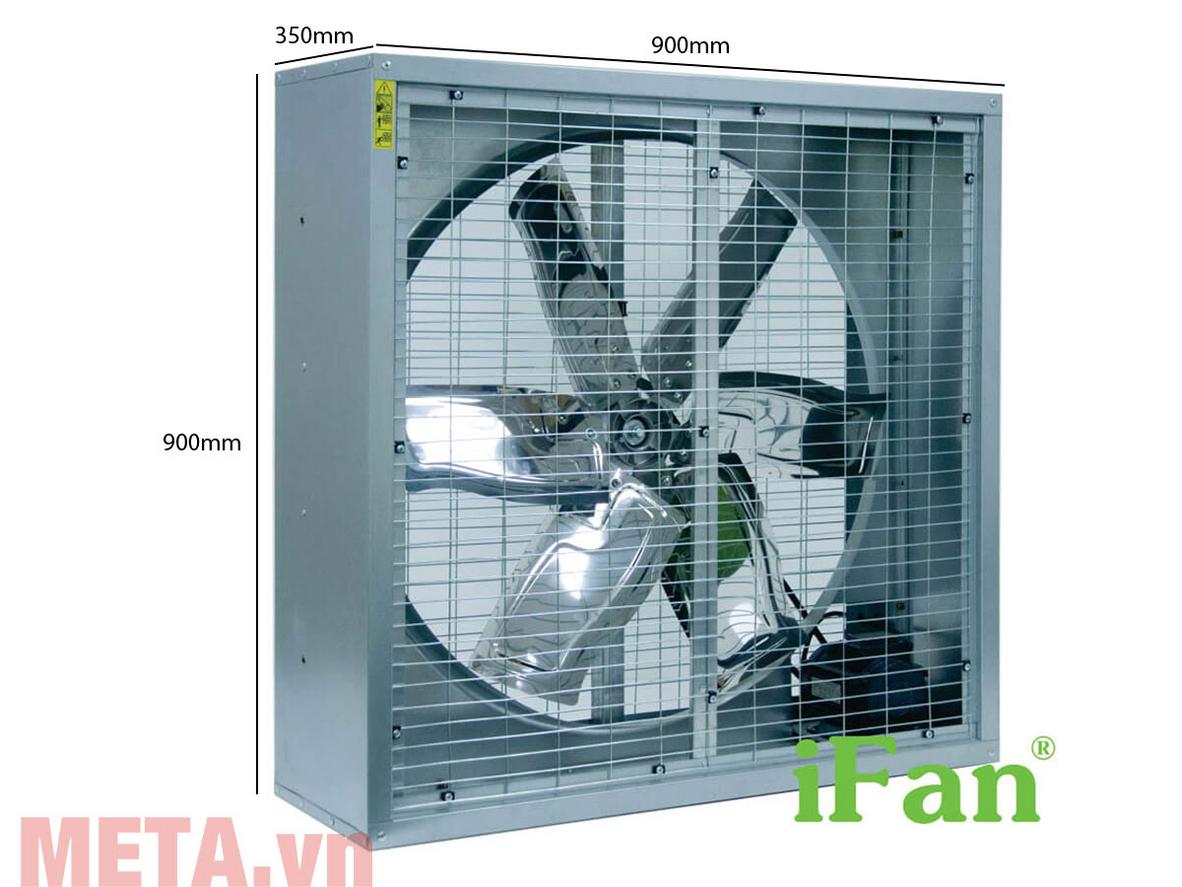 iFan 36D lắp đặt thực tế trong nhà xưởng, tối ưu thông gió liên tục.