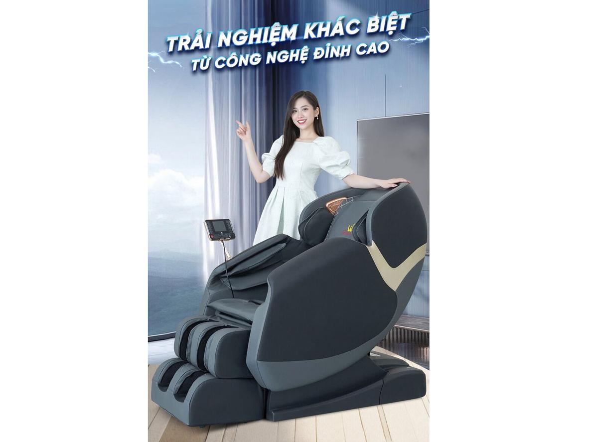 Robot massage 4D cho cảm giác massage chân thật và sâu hơn.