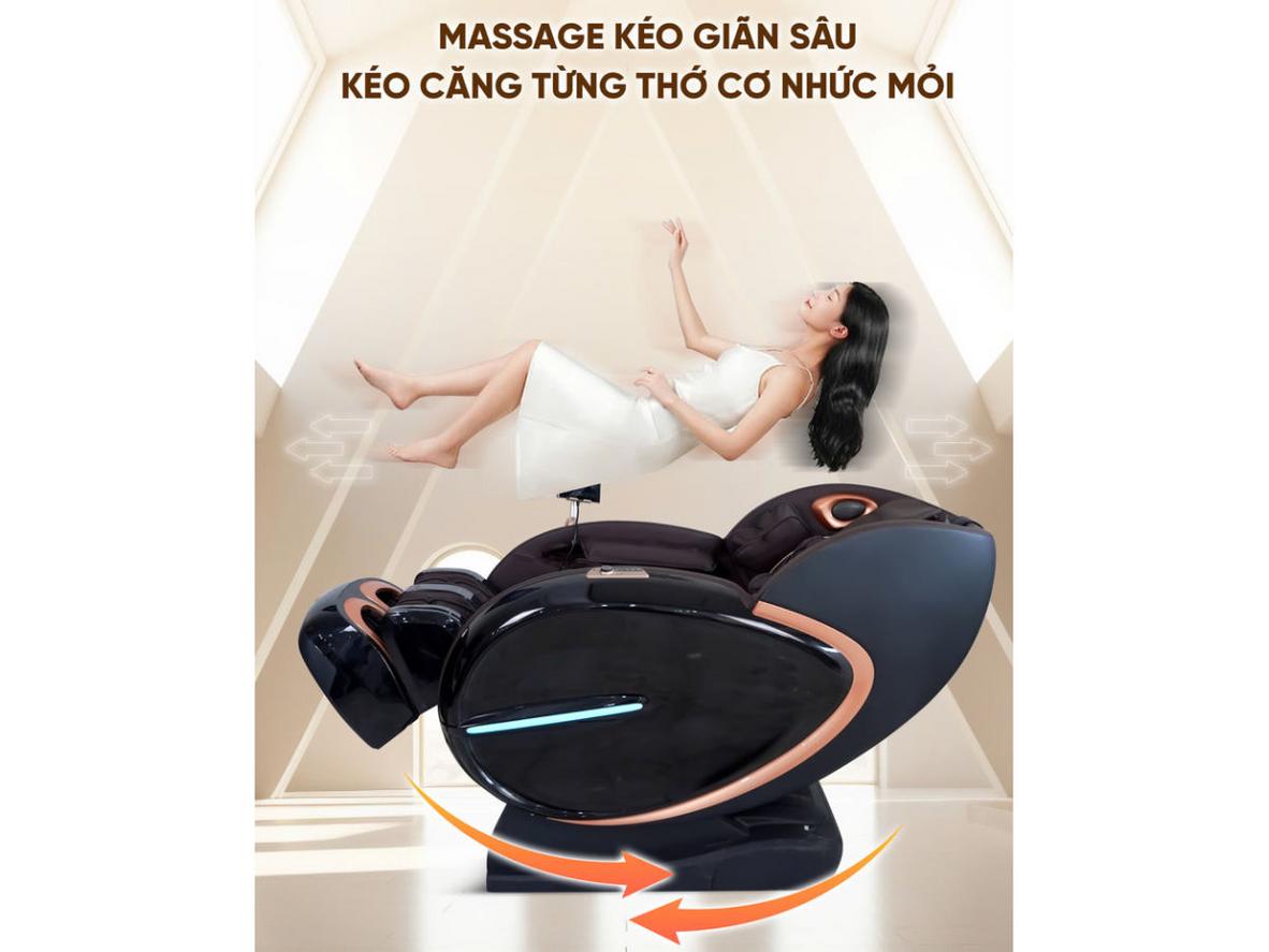 Công nghệ robot massage 5D trên QL008 Luxury.