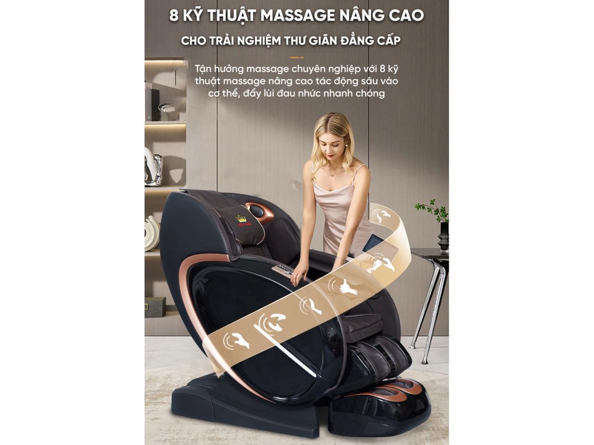 Công nghệ robot massage 5D trên QL008 Luxury.