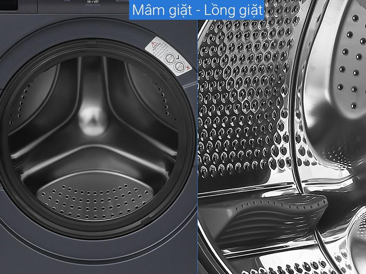 Dung tích 11kg phù hợp nhu cầu giặt lớn của gia đình đông thành viên.