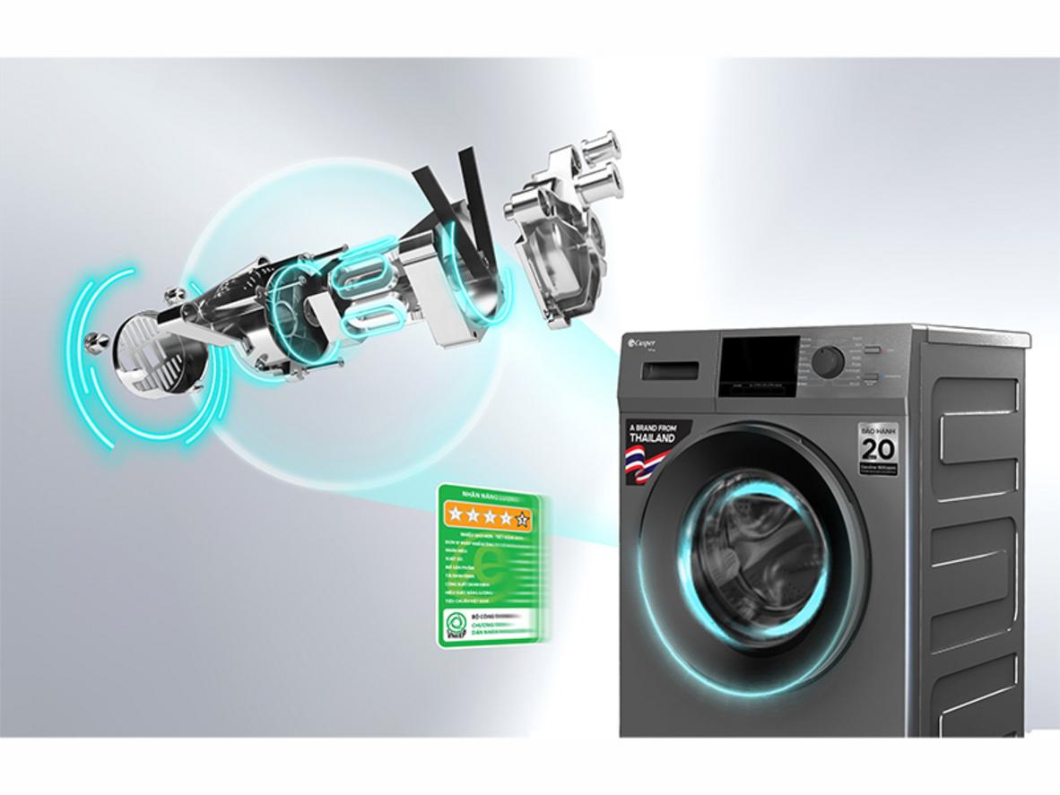 Steam Wash hỗ trợ diệt khuẩn, giảm nhăn và giúp quần áo sạch thoáng hơn.
