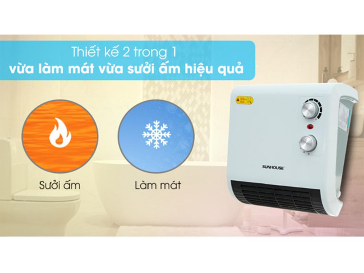 Công nghệ sưởi gốm Ceramic giúp làm ấm nhanh và ổn định.