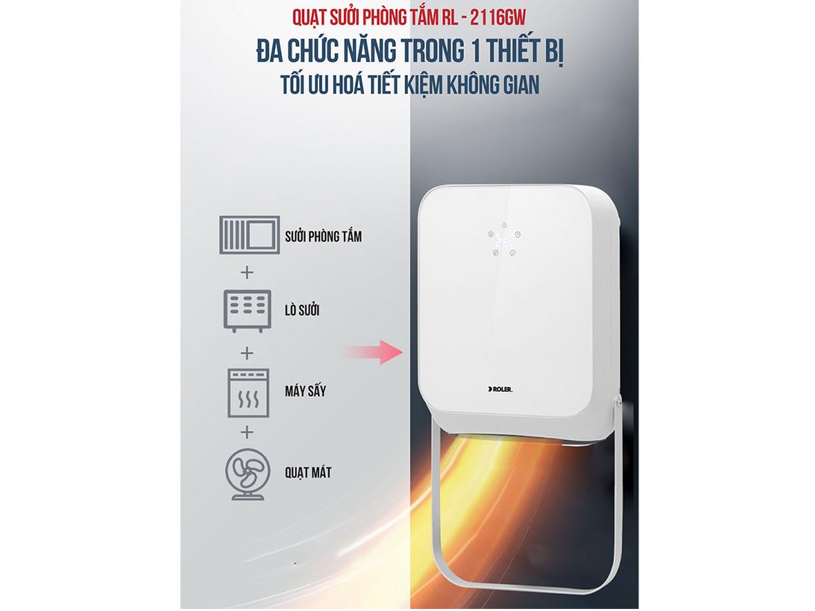 Chức năng kép giúp dùng linh hoạt quanh năm.