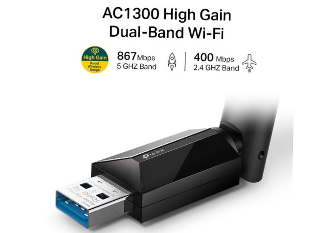 AC1300 kép giúp chọn đúng băng tần cho từng nhu cầu sử dụng.