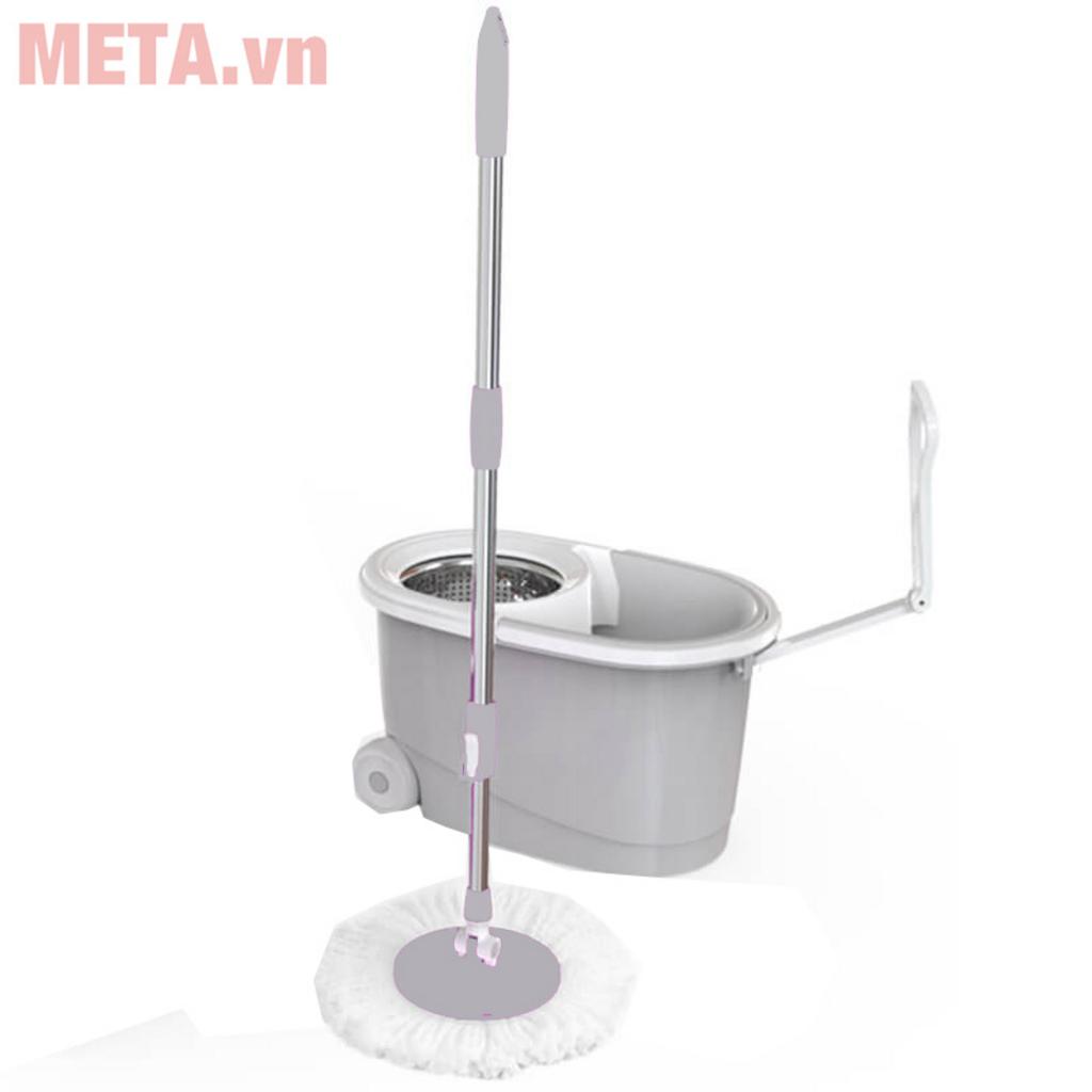 Thùng nhựa PP 11 lít bền và đủ dung tích cho nhu cầu lau dọn gia đình.