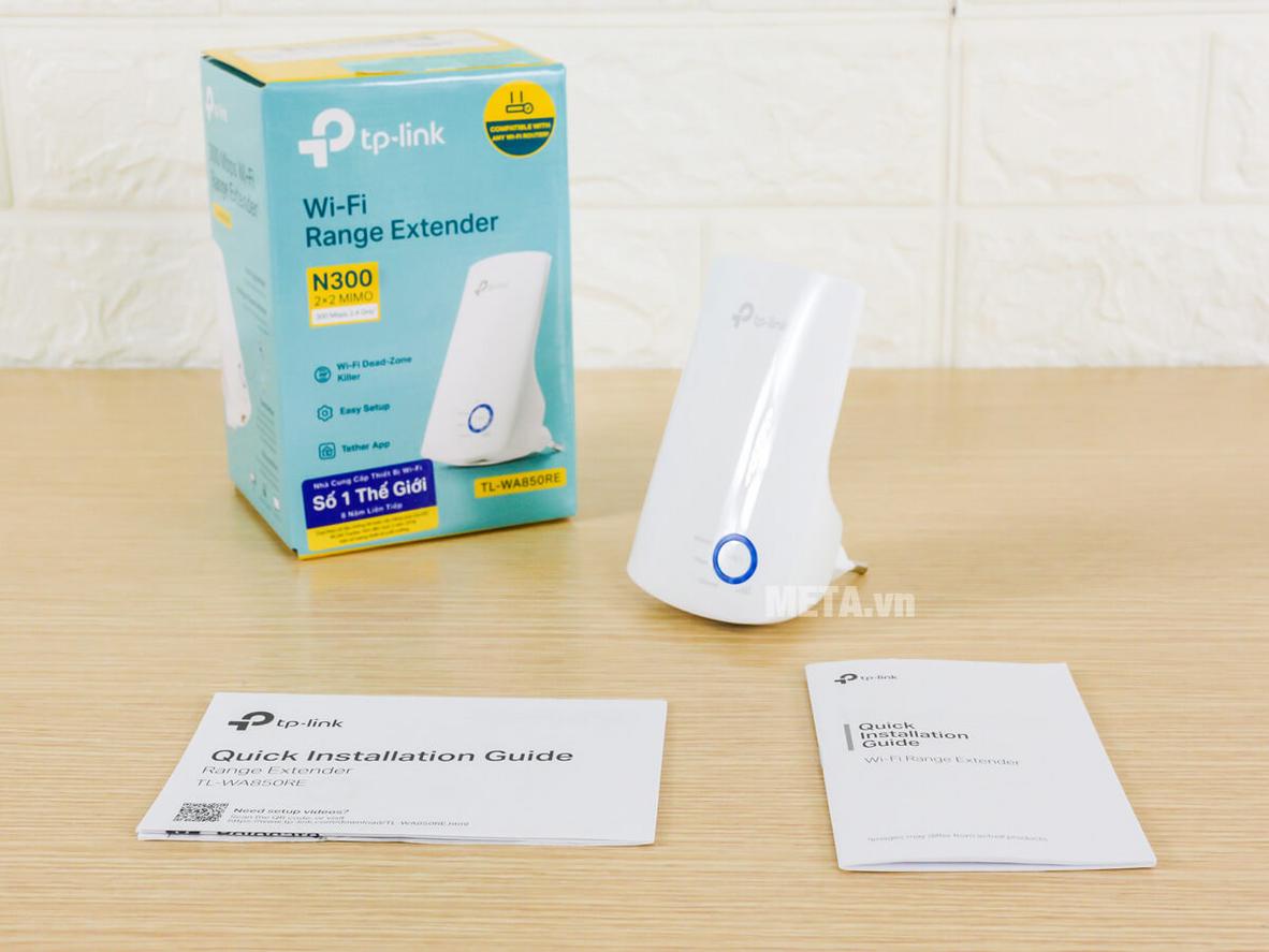 Đèn LED hỗ trợ chọn vị trí đặt thiết bị tối ưu giữa router và vùng sóng yếu.
