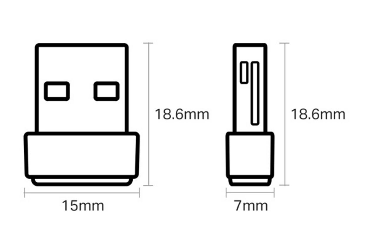Thiết kế nano nhỏ gọn, phù hợp dùng thường trực trên laptop hoặc PC.