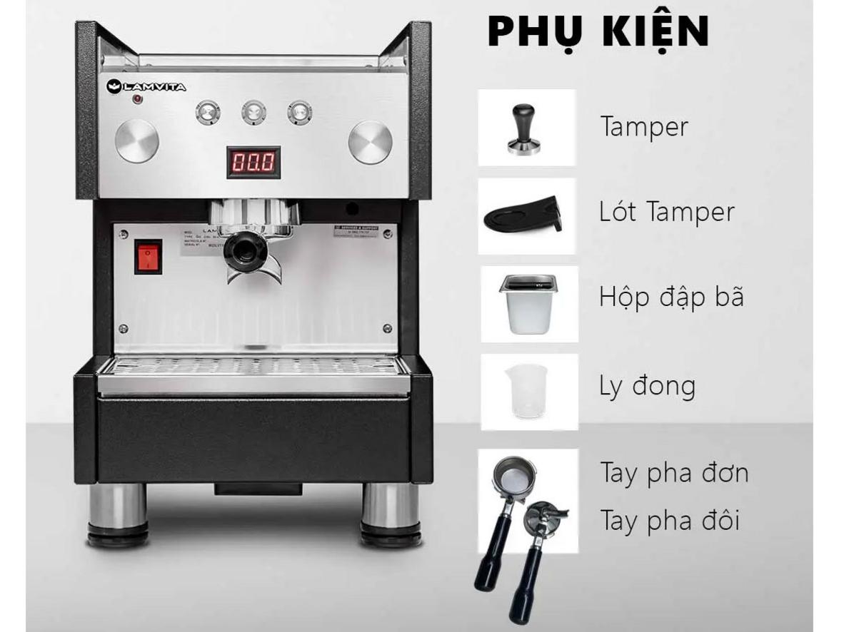 Nút nhấn định lượng giúp mỗi shot Espresso đều và dễ vận hành.