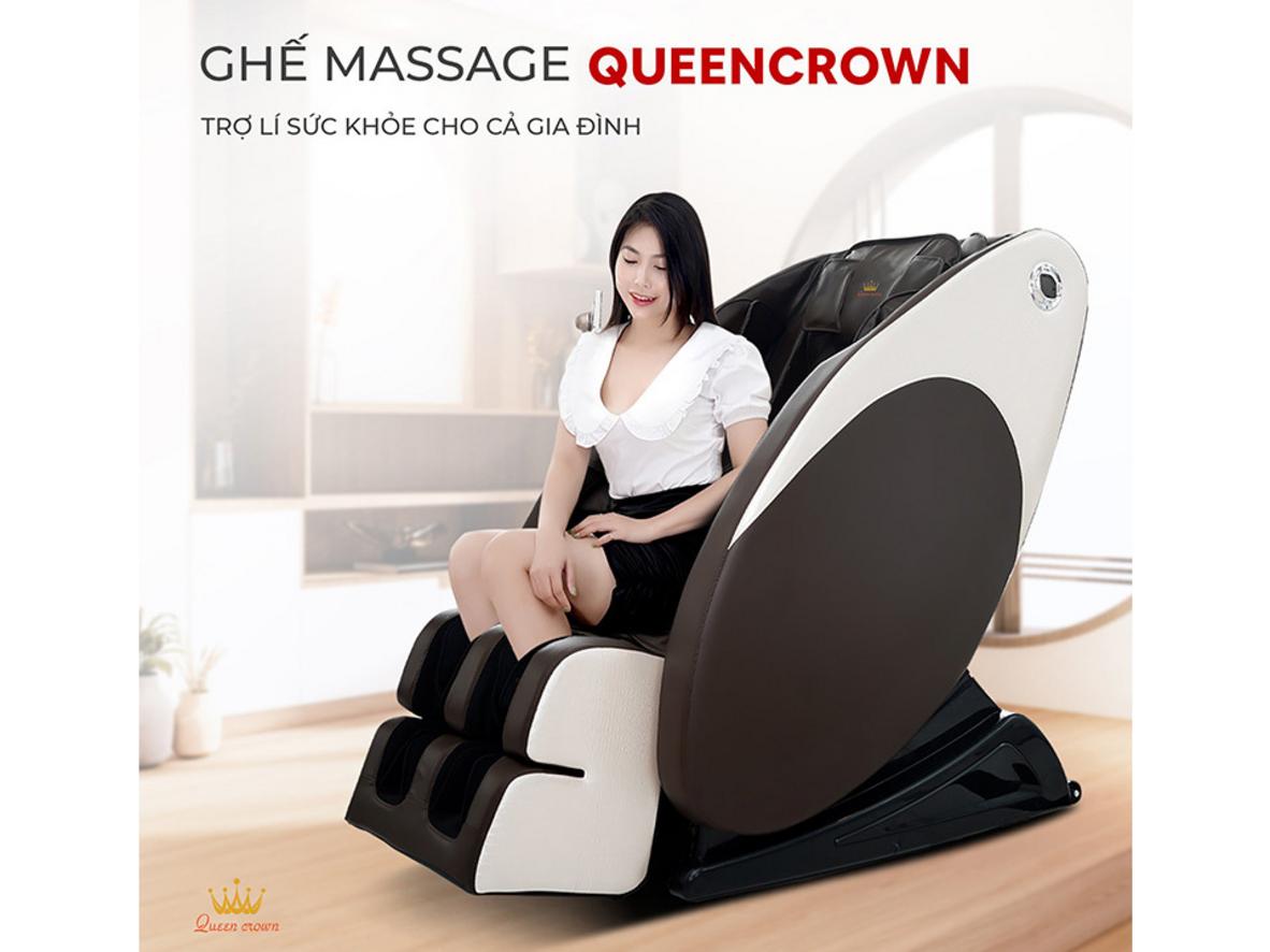 Túi khí toàn thân hỗ trợ ôm sát và xoa bóp nhịp nhàng.