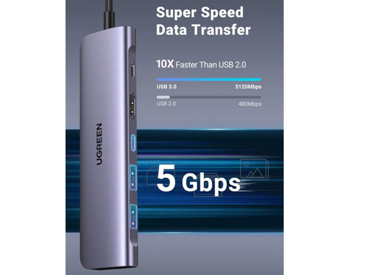 Xuất hình 4K@30Hz qua cổng HDMI cho màn hình rời hoặc máy chiếu.