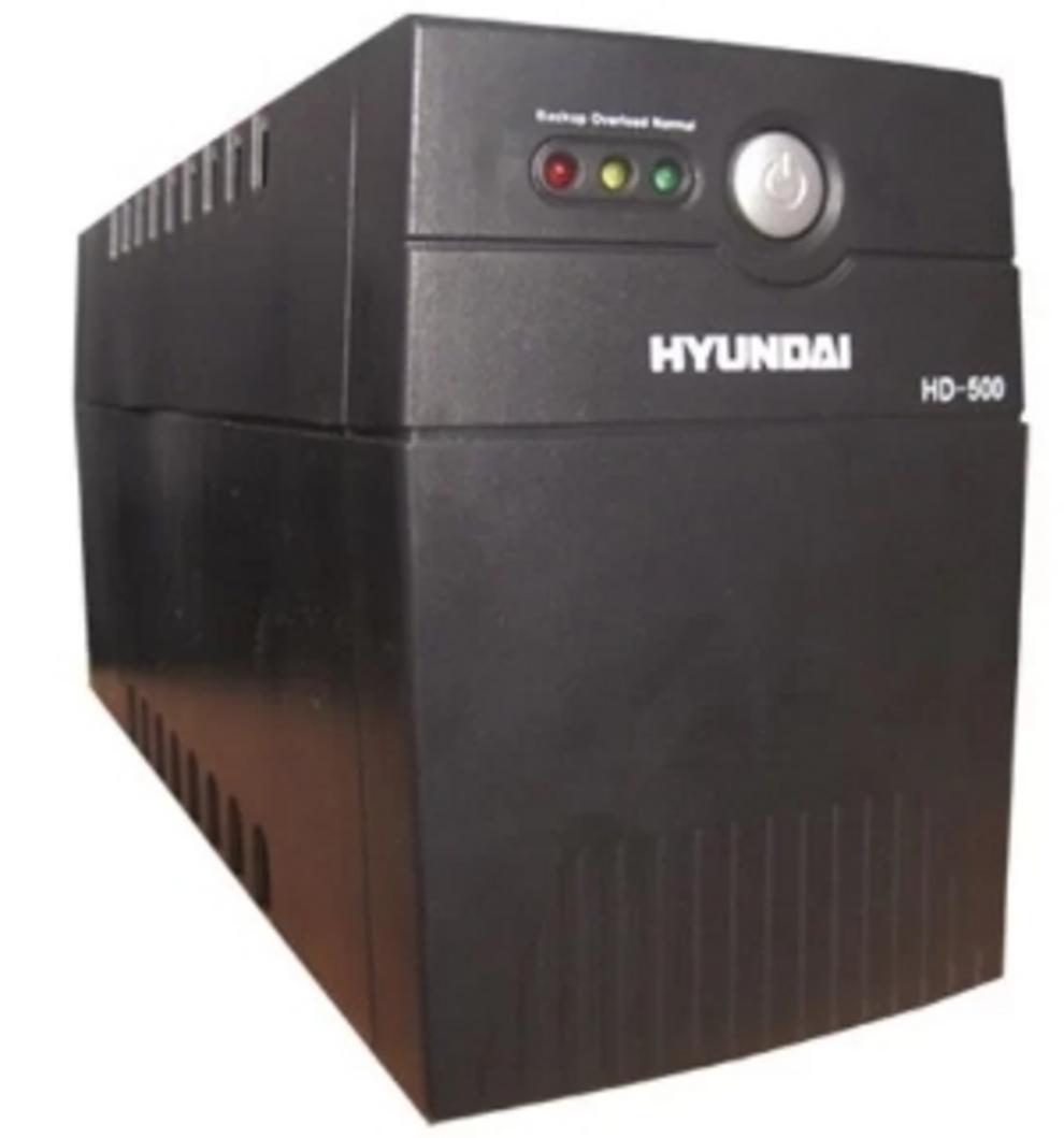 Hyundai HD-500 là UPS offline 500VA / 300W gọn nhẹ cho máy tính, camera và modem.
