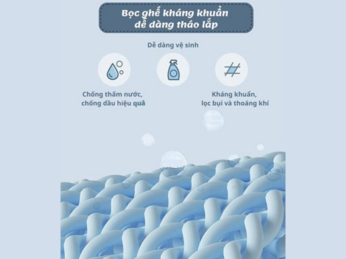 Vải tổ ong thoáng khí cho cảm giác ngồi dễ chịu