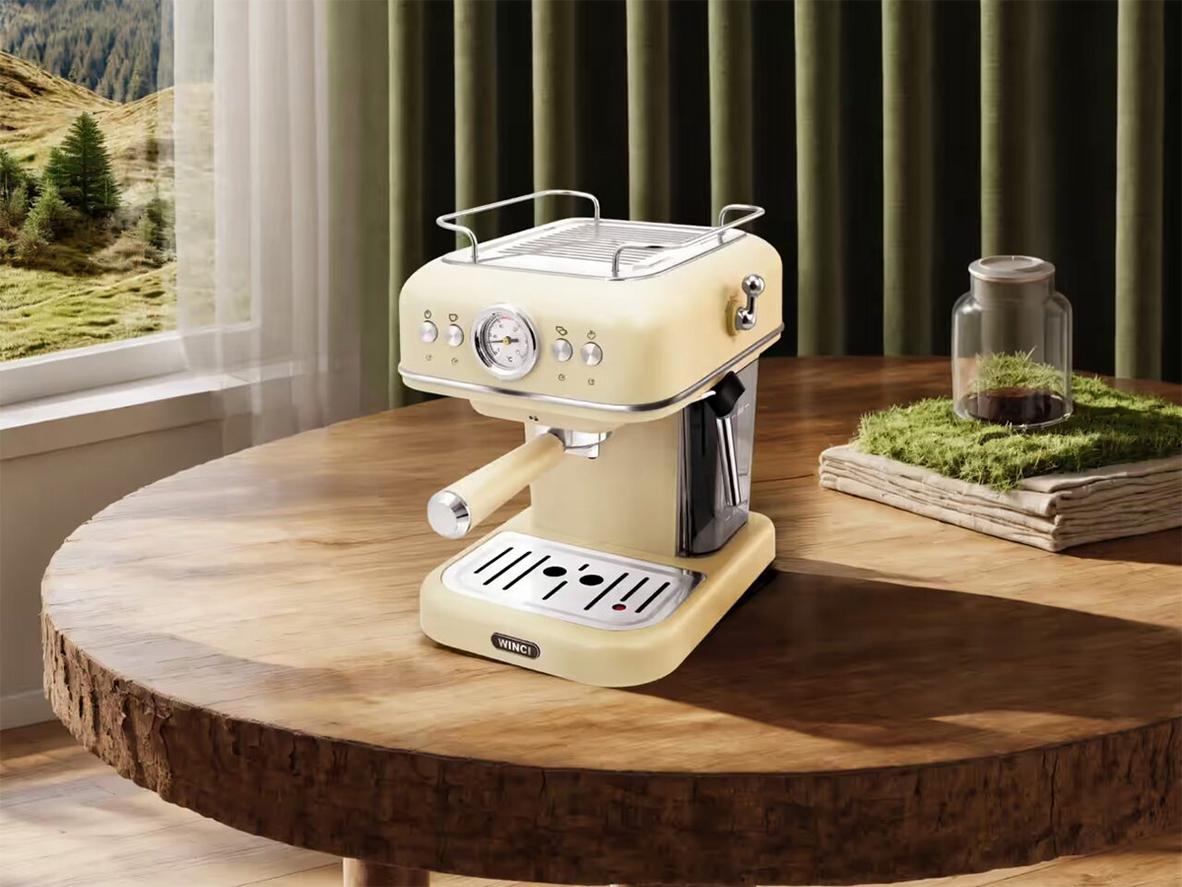Cấu hình gọn nhẹ, dễ vận hành cho nhu cầu pha espresso tại nhà hoặc văn phòng nhỏ.