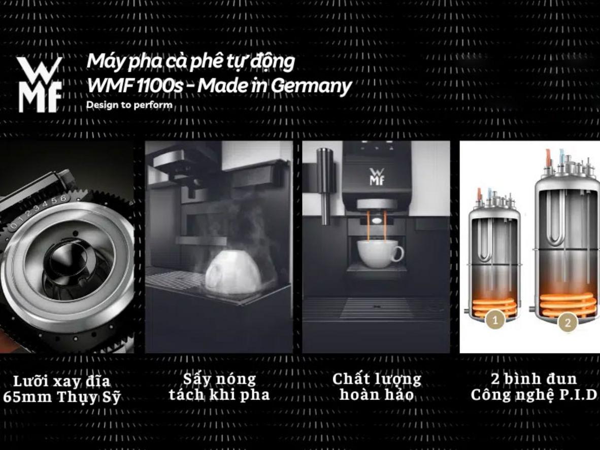 Thân thép không gỉ và SteamJet hỗ trợ vận hành, vệ sinh thuận tiện hơn.
