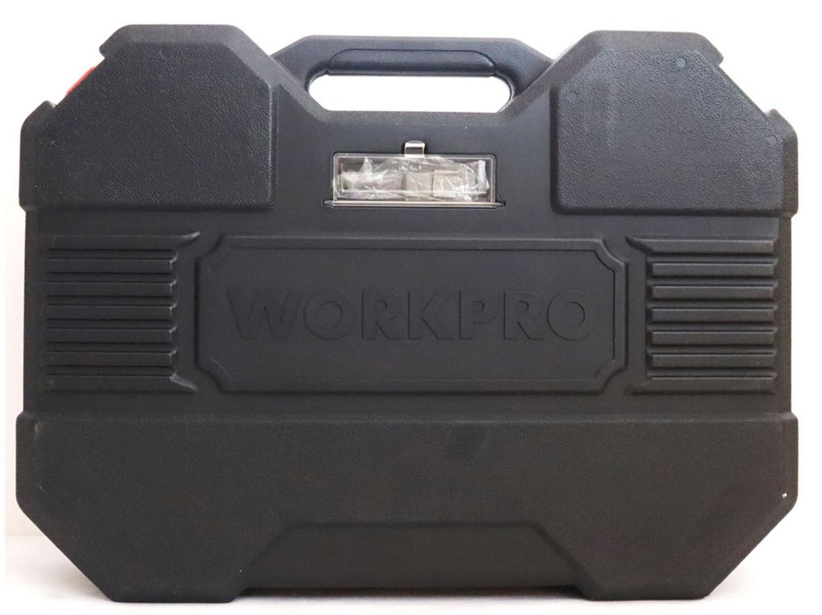 Bộ Workpro WP202533 có nhiều nhóm đầu tuýp và phụ kiện cho nhiều tác vụ sửa chữa.